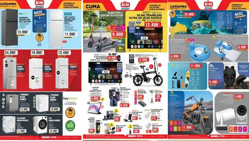 BİM'in Temmuz Kataloğu: Elektronik ve Ev Ürünleriyle Dolu Fırsatlar!