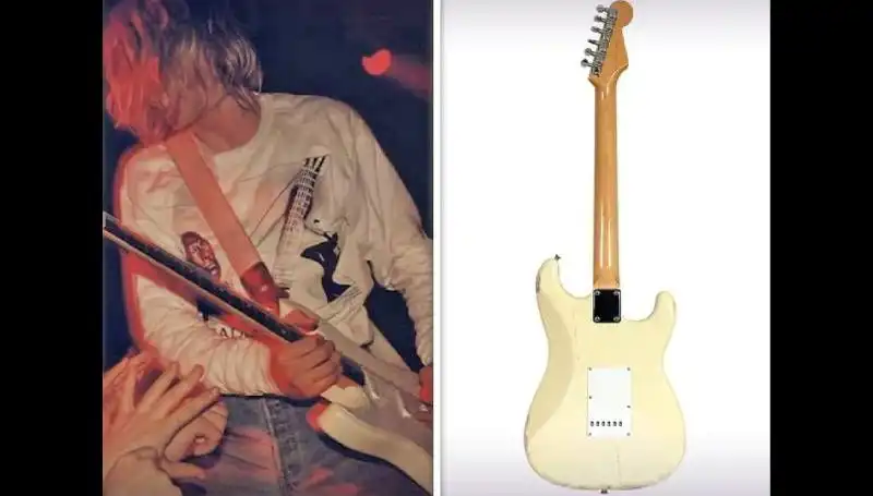 Kurt Cobain'in İkonik Gitarı Konser Anısına Açık Artırmada Yüksek Fiyata Satıldı