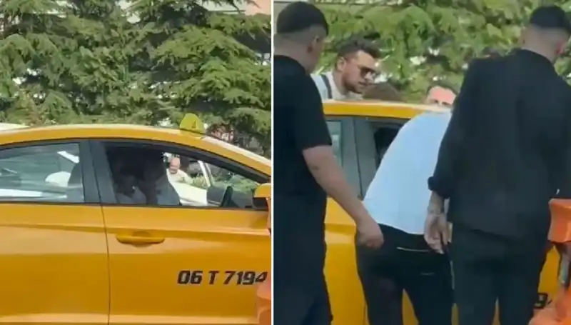 Trafikte Tartıştığı Taksi Şoförünü Yumruklayan Kişi Ortalığı Karıştırdı!