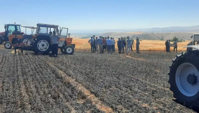 Yozgat'ta 100 Dönüm Tarım Arazisi Alevlere Yenik Düştü