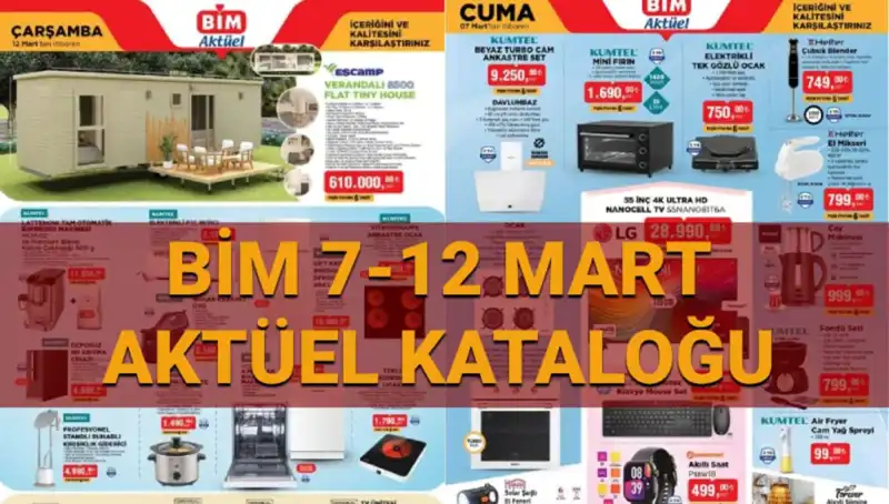 BİM Aktüel Kataloğu 11-12 Mart'ta Şaşırtıcı Ürünlerle Dolu!
