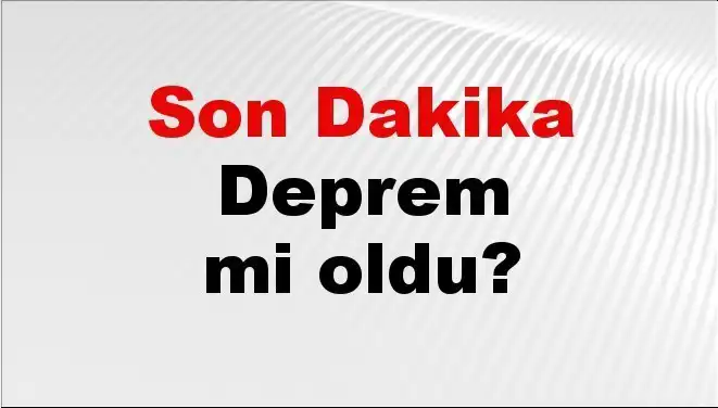 Kütahya'da Son Dakika Deprem: Ayrıntıları ve Son Gelişmeleri Kaçırmayın!
