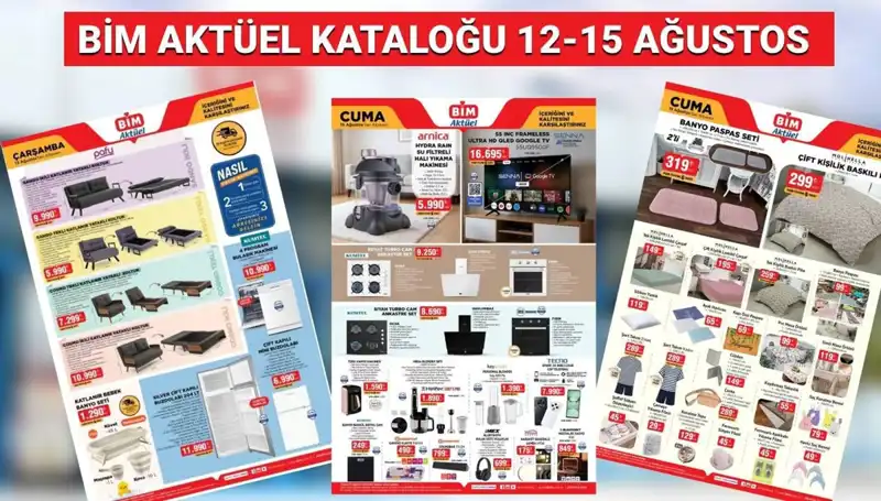 BİM 12-15 Ağustos 2025 Aktüel Kataloğu: Fırsatlar Sizi Bekliyor!